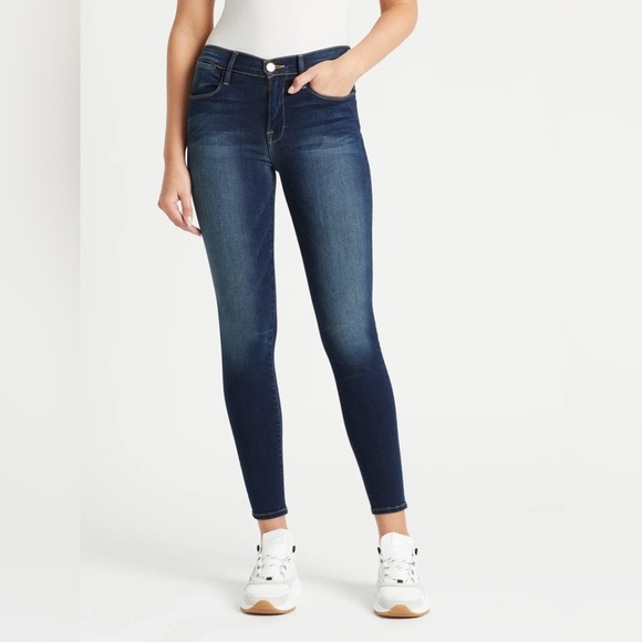 FRAME Le Skinny de Jeanne Jeans Women 29 Columbia Road Mid Rise Skinny LSJ032 - Picture 1 of 10